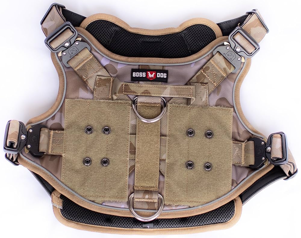 Amazon.com: Boss Dog Tactical Harness, Camo, Medium : Pet
